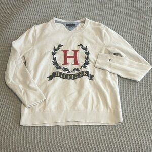 Tommy Hilfiger Cream Sweater with Black Label
